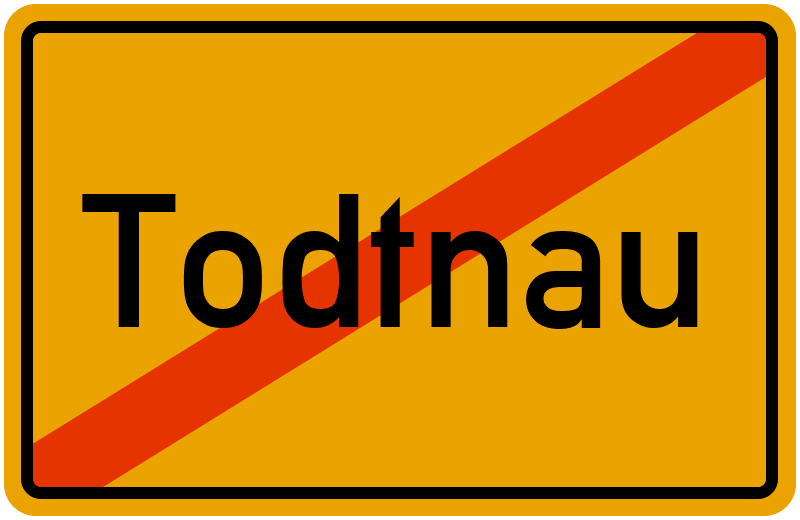 Ortsschild Todtnau