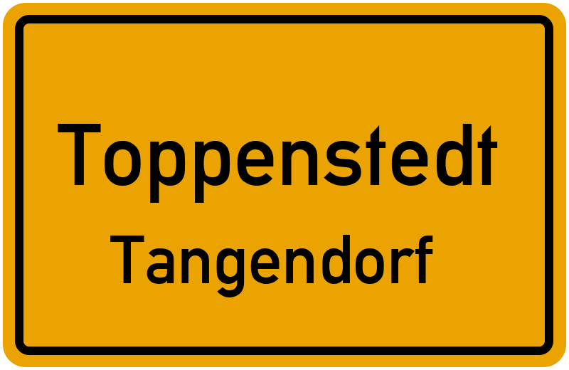 Ortsschild Toppenstedt