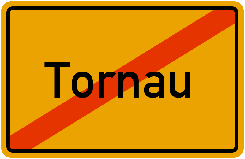 Ortsschild Tornau