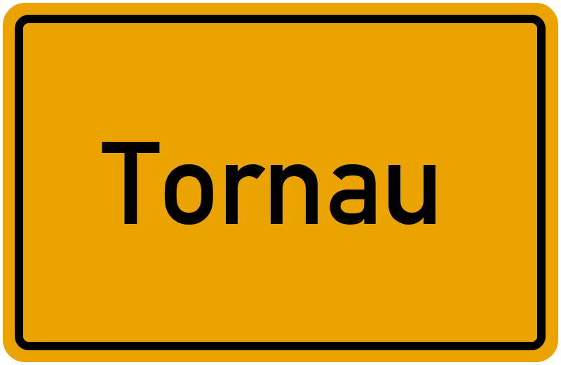 Ortsschild Tornau