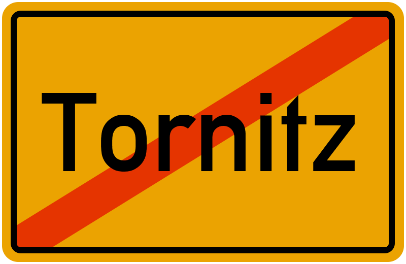 Ortsschild Tornitz