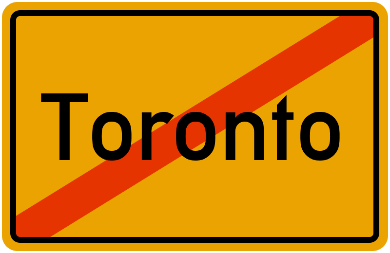 Ortsschild Toronto
