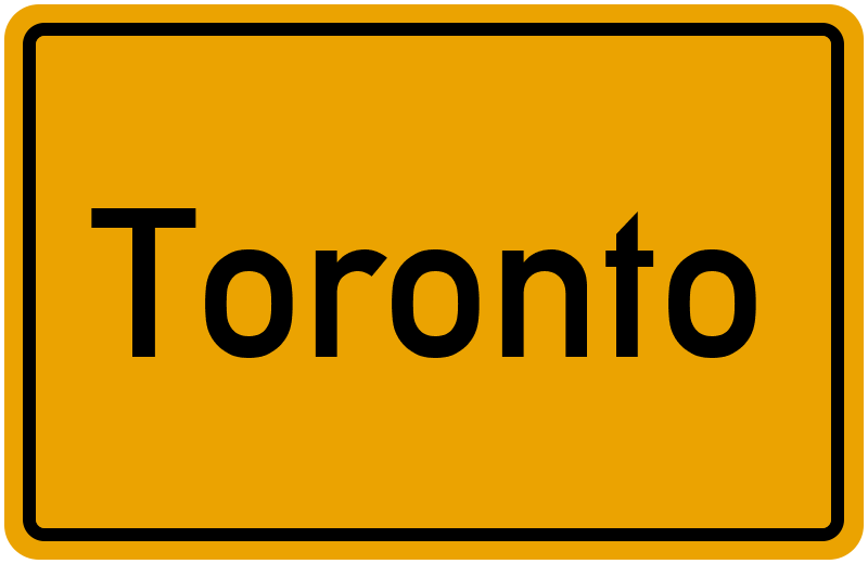 Ortsschild Toronto