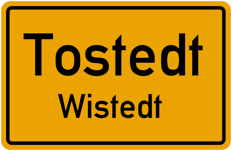 Ortsschild Tostedt
