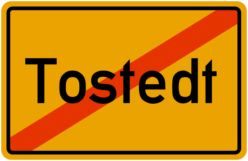 Ortsschild Tostedt