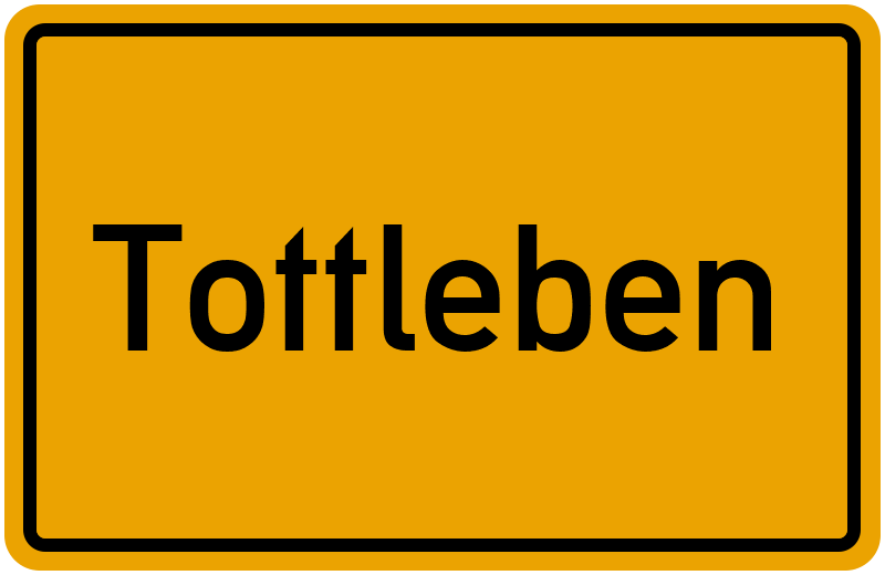 Ortsschild Tottleben