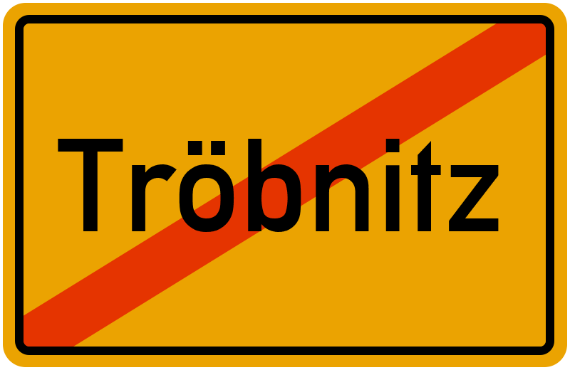 Ortsschild Tröbnitz