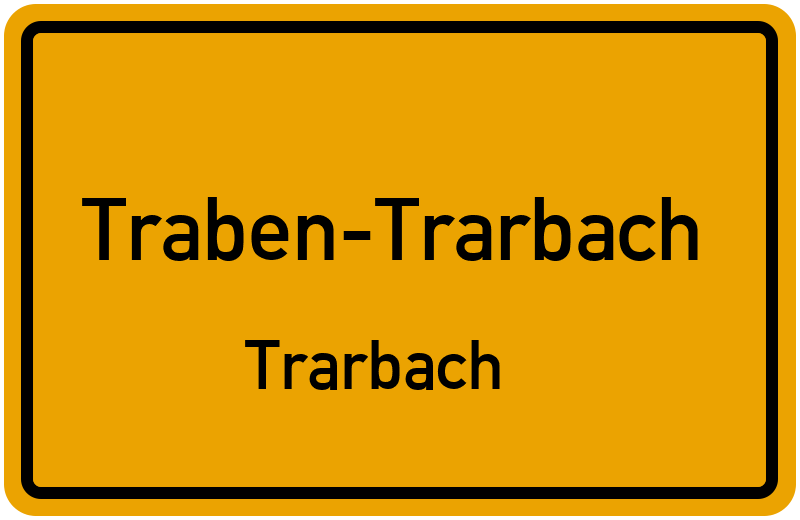 Ortsschild Traben-Trarbach