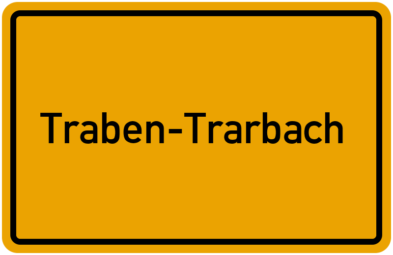 Ortsschild Traben-Trarbach