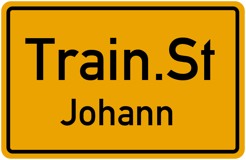 Ortsschild Train.St