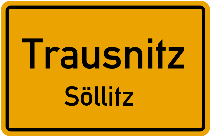 Ortsschild Trausnitz