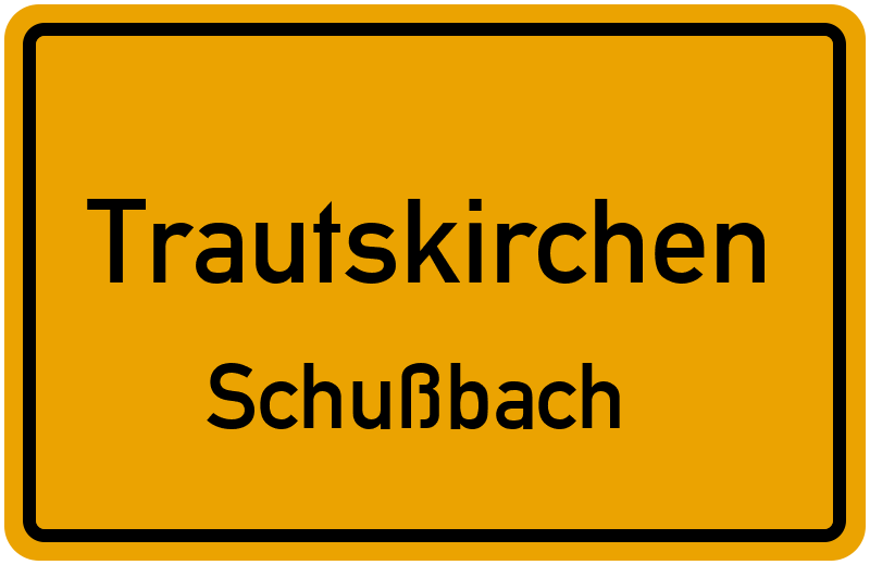 Ortsschild Trautskirchen