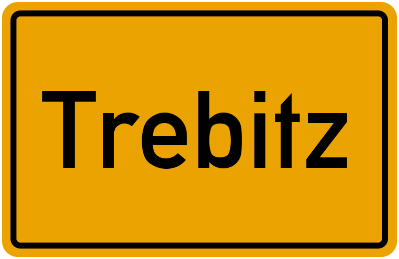 Ortsschild Trebitz
