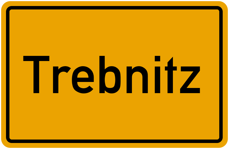 Ortsschild Trebnitz