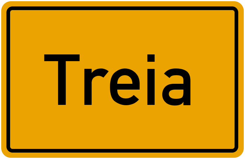 Ortsschild Treia