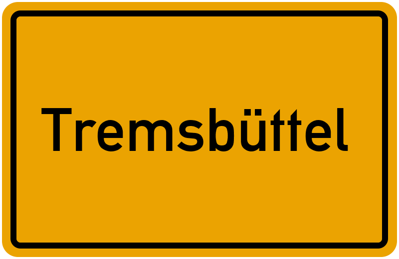 Ortsschild Tremsbüttel