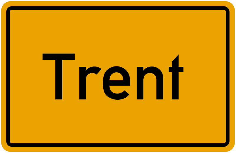 Ortsschild Trent