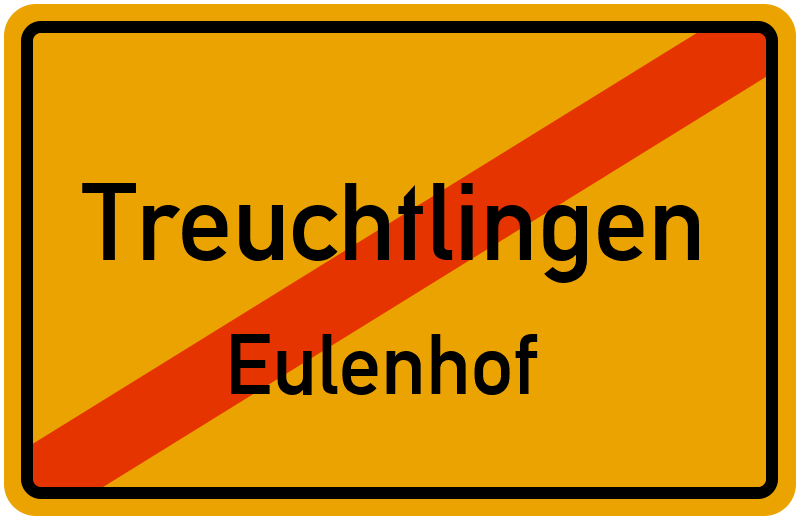 Ortsschild Treuchtlingen