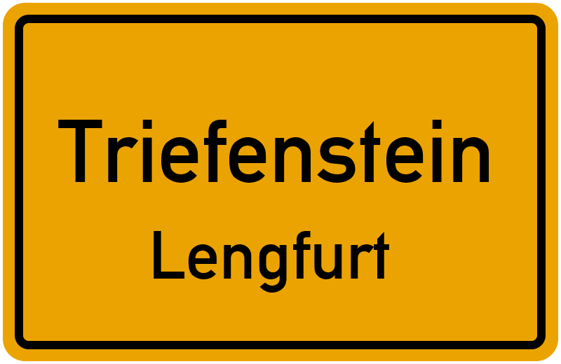 Ortsschild Triefenstein