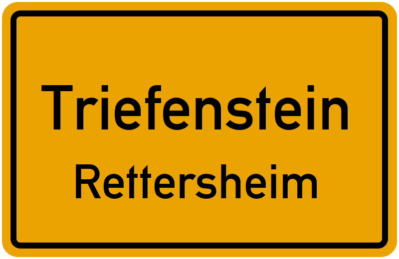 Ortsschild Triefenstein