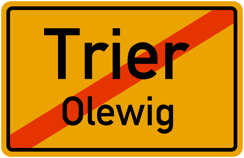Ortsschild Trier