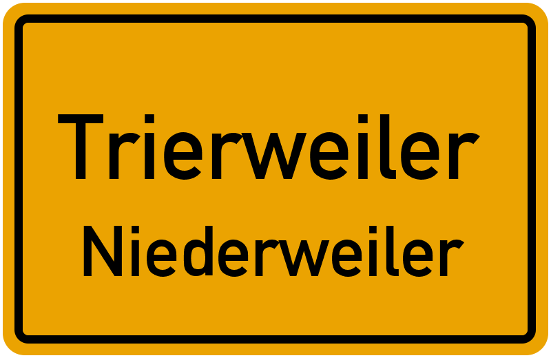 Ortsschild Trierweiler