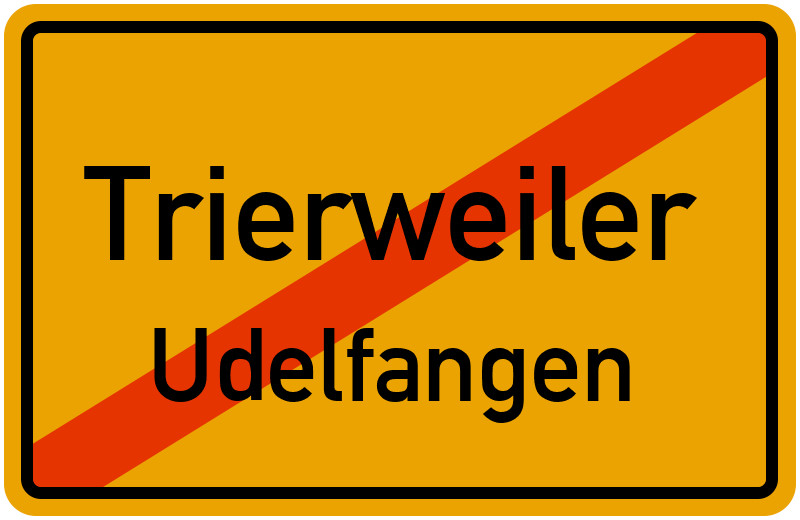 Ortsschild Trierweiler