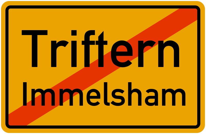 Ortsschild Triftern