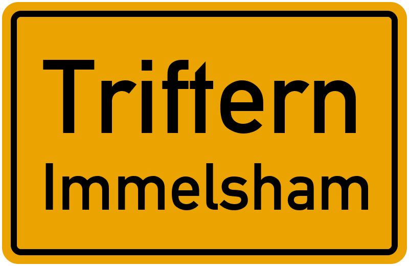 Ortsschild Triftern