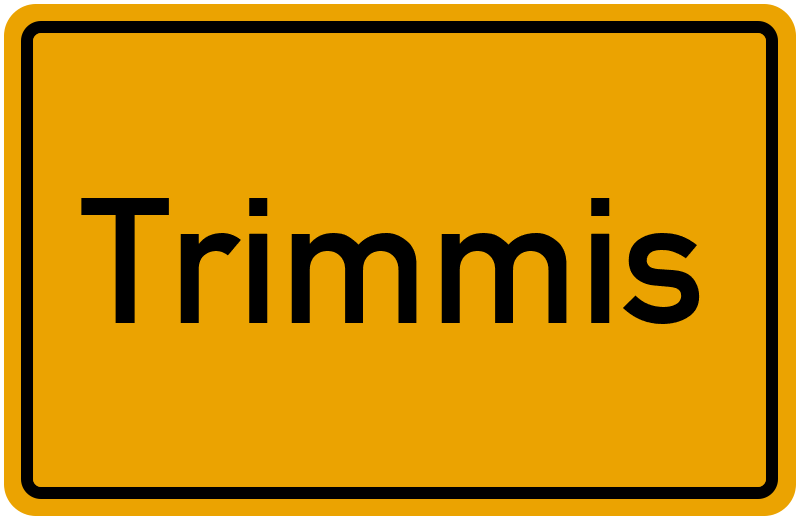 Ortsschild Trimmis