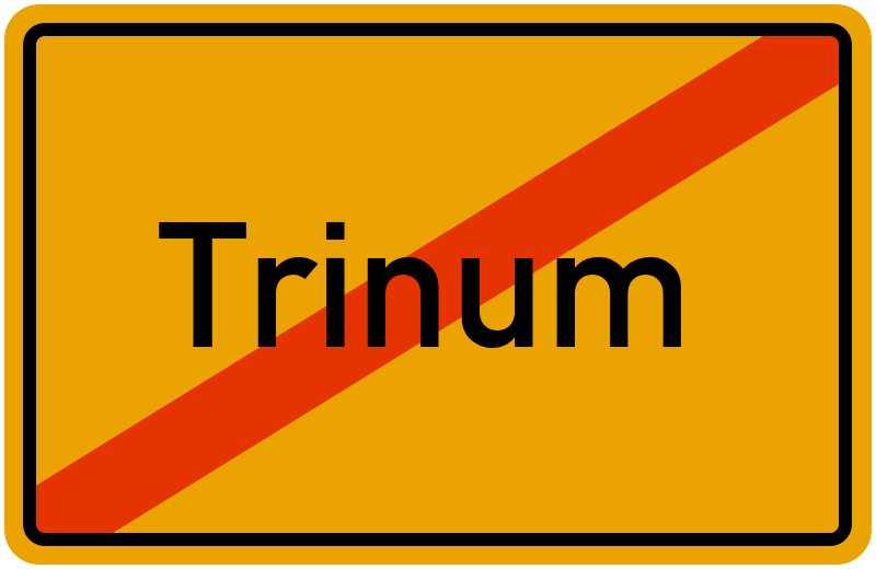 Ortsschild Trinum