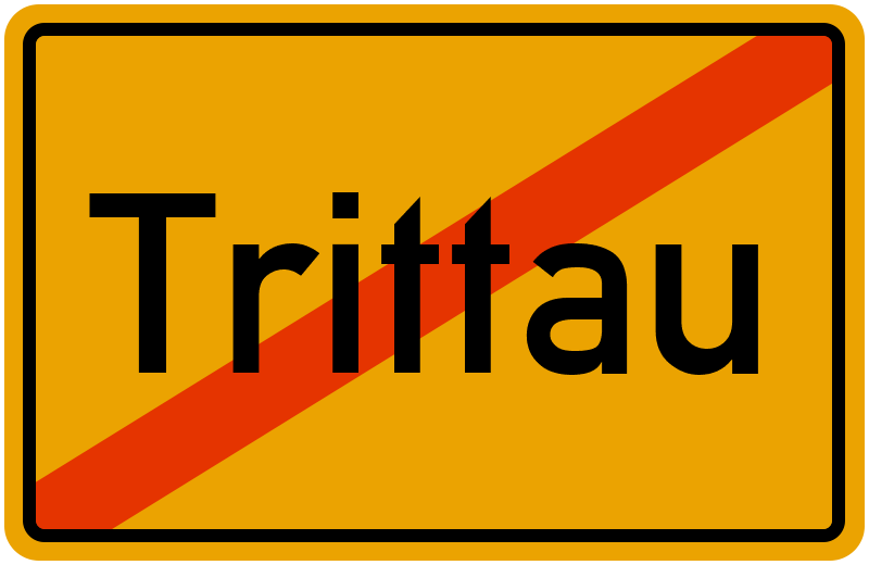 Ortsschild Trittau