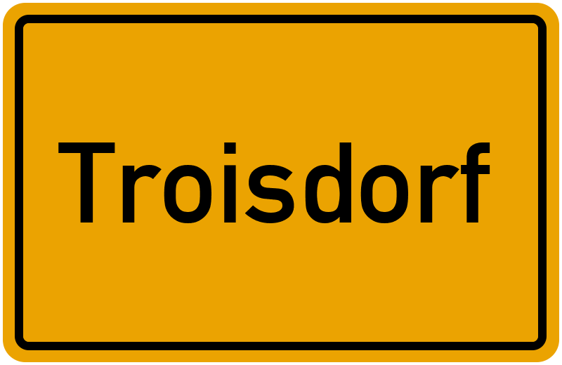 Ortsschild Troisdorf