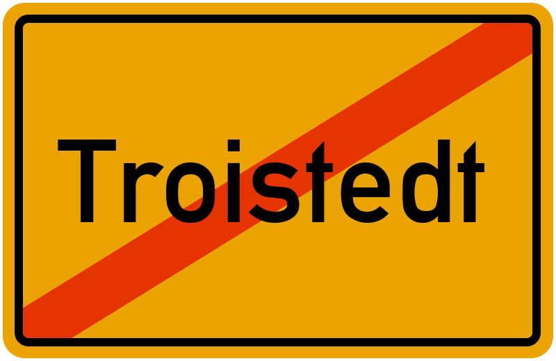 Ortsschild Troistedt
