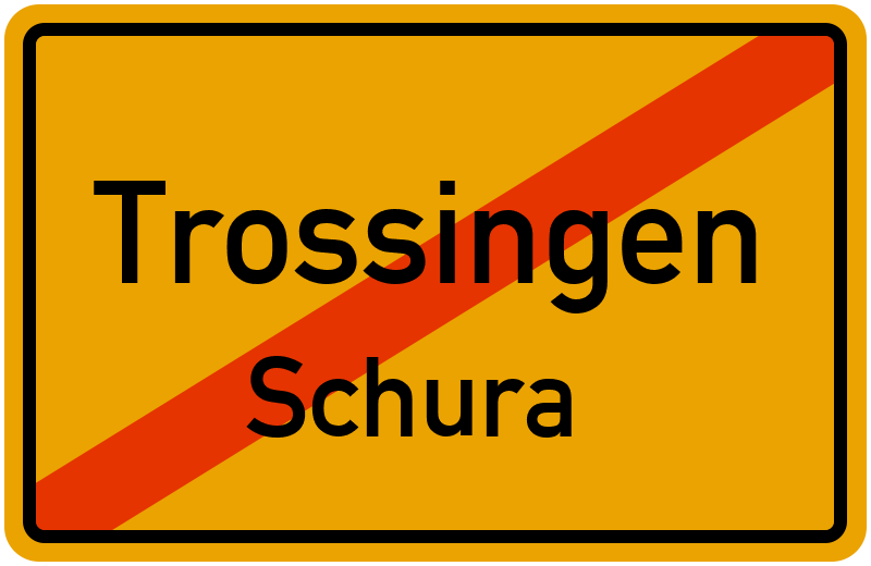 Ortsschild Trossingen