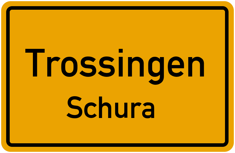Ortsschild Trossingen