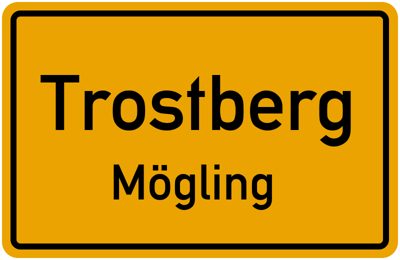 Ortsschild Trostberg