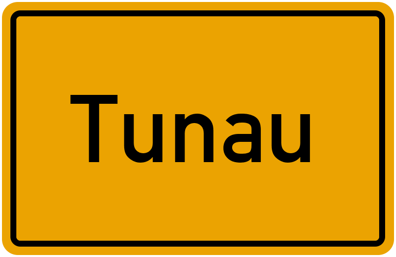 Ortsschild Tunau