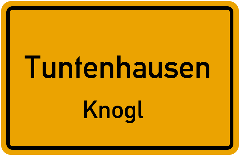 Ortsschild Tuntenhausen