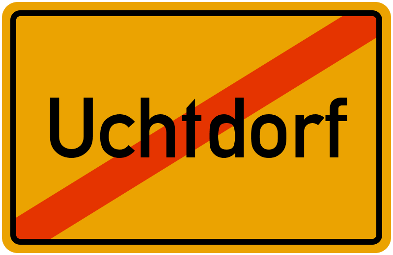 Ortsschild Uchtdorf