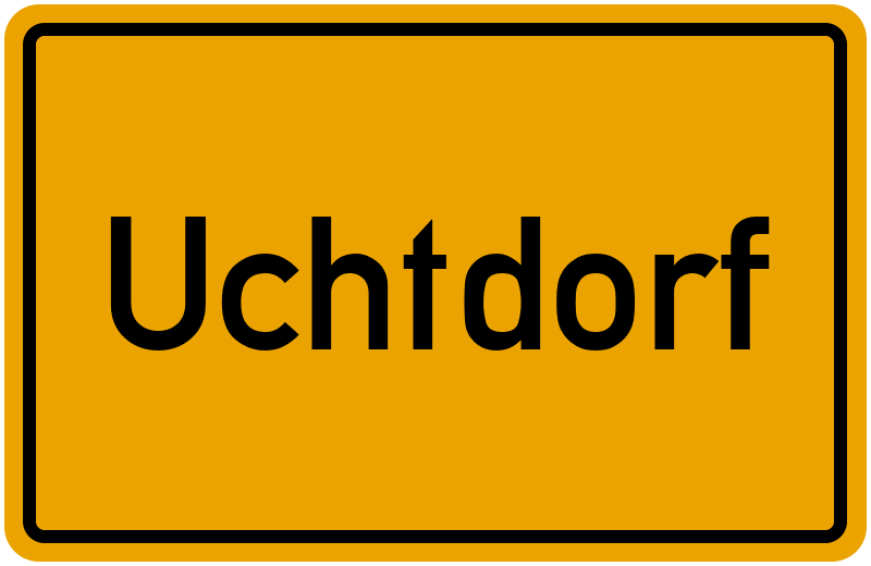 Ortsschild Uchtdorf