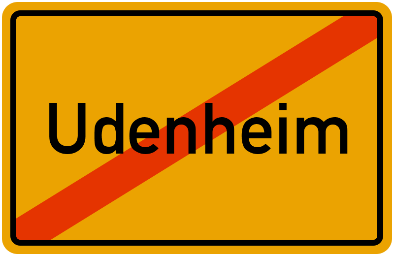 Ortsschild Udenheim