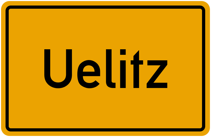 Ortsschild Uelitz