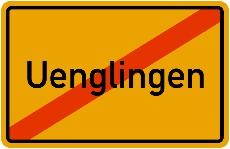 Ortsschild Uenglingen