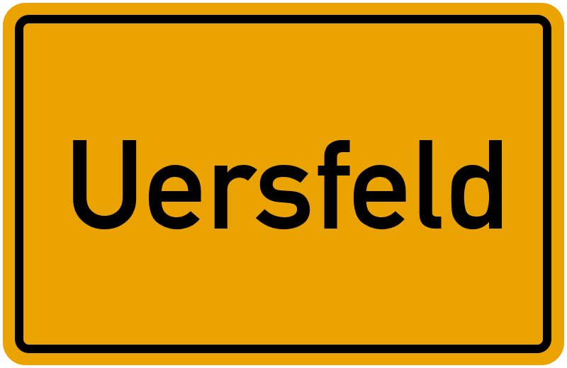 Ortsschild Uersfeld
