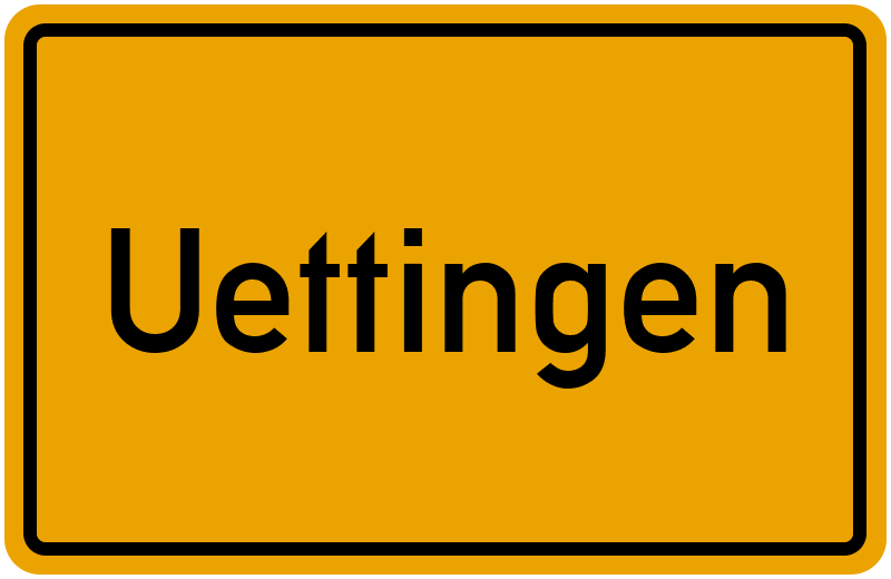 Ortsschild Uettingen