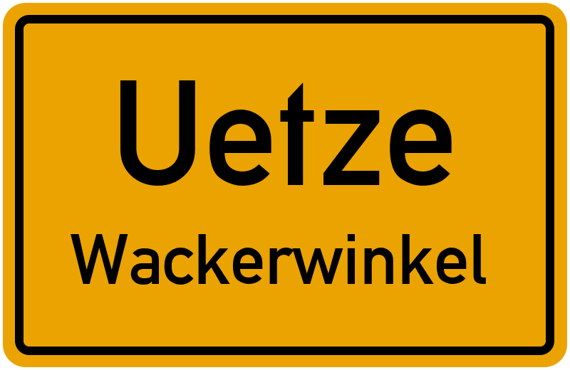 Ortsschild Uetze