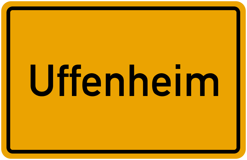 Ortsschild Uffenheim
