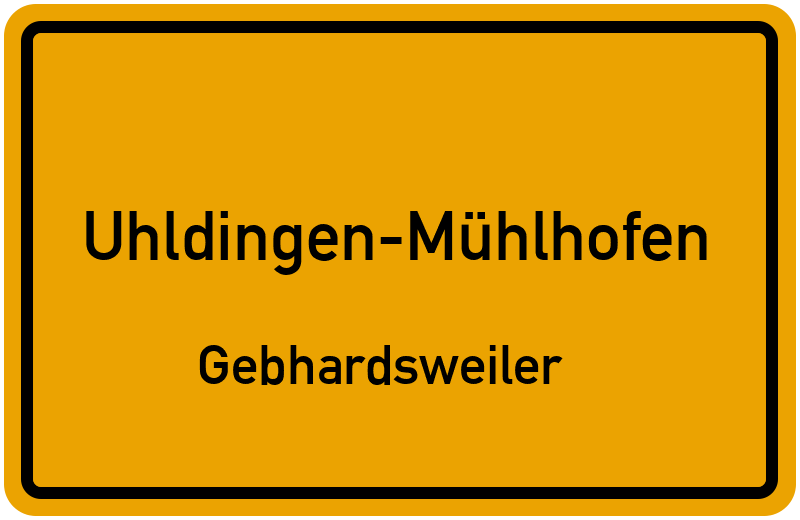 Ortsschild Uhldingen-Mühlhofen