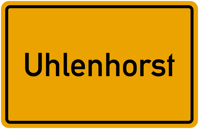 Ortsschild Uhlenhorst